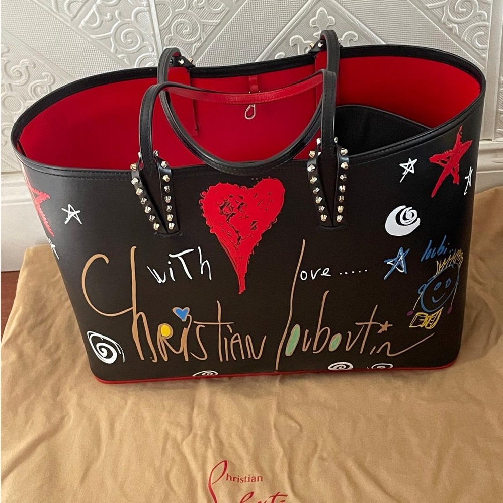 Christian Louboutin Graffiti Cabata Tote Bag - Picture 8 of 10